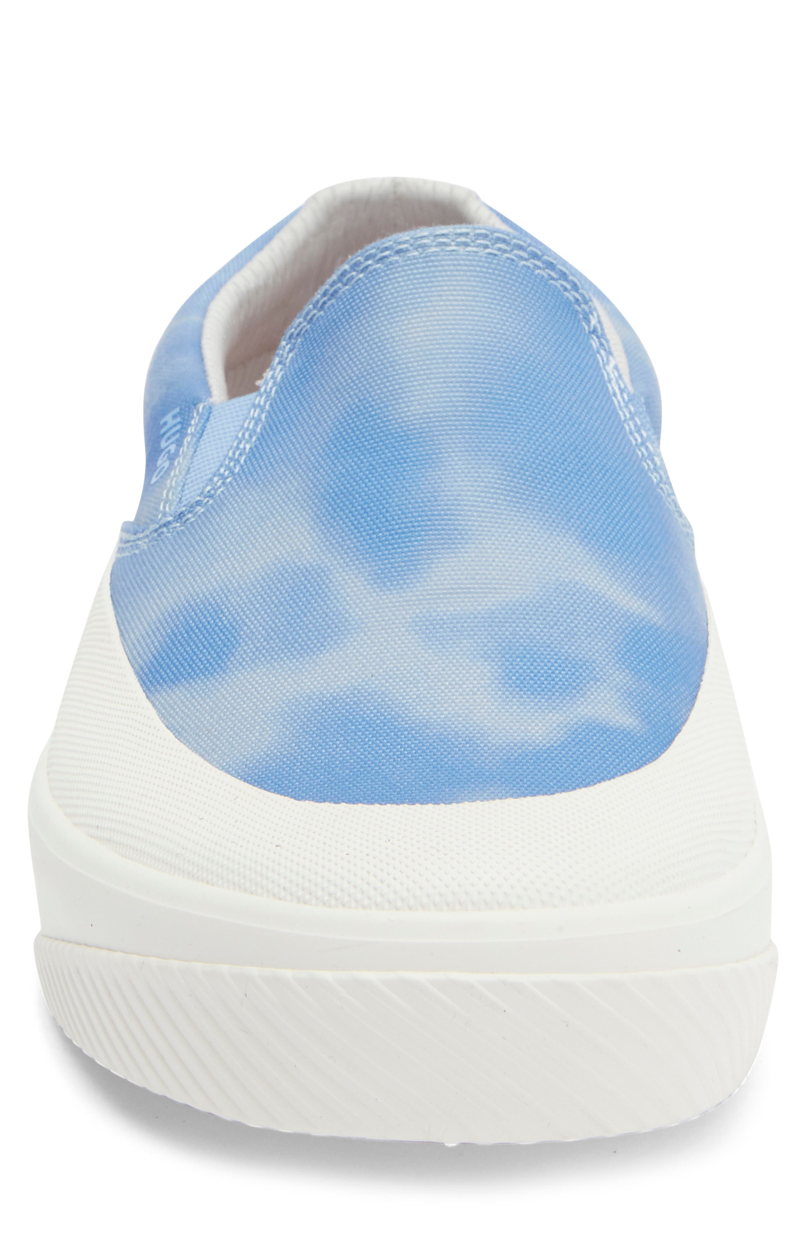 BOSS Tie Dye Slip-On Sneaker, Alternate, color, Blue