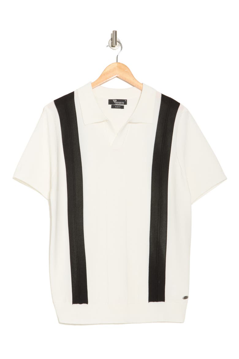 Johnny Collar Sweater Knit Polo, Alternate, color, CREAM