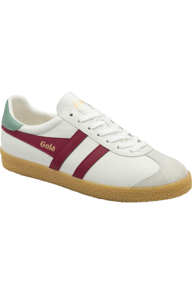 Gola Medallist Sneaker, Main, color, White/ Cerise/ Green Mist/ Gum