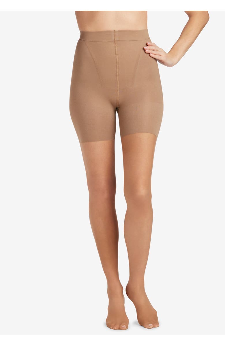 Secret Solutions Instant Shaper Tights, Alternate, color, Black