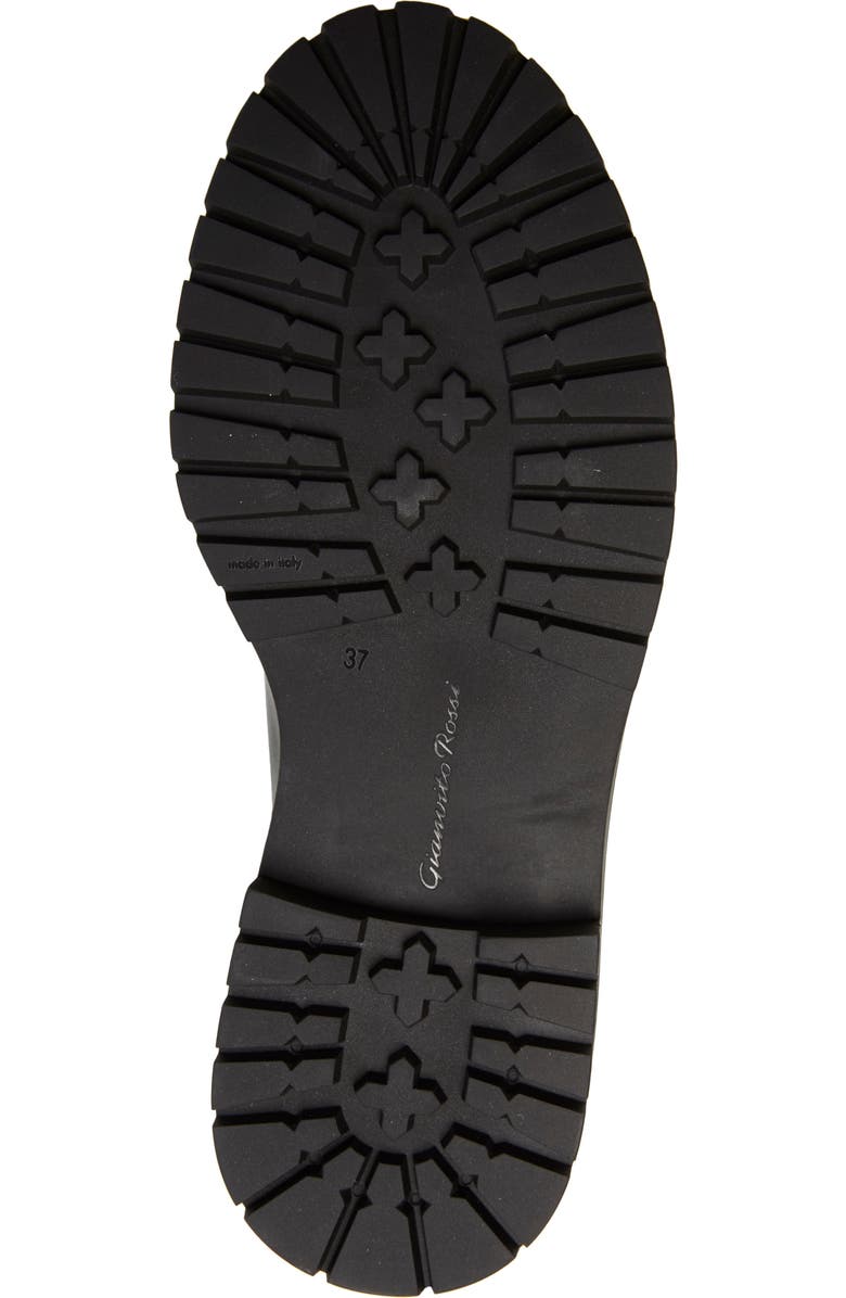 Gianvito Rossi Lug Sole Lace-Up Chelsea Boot, Alternate, color,