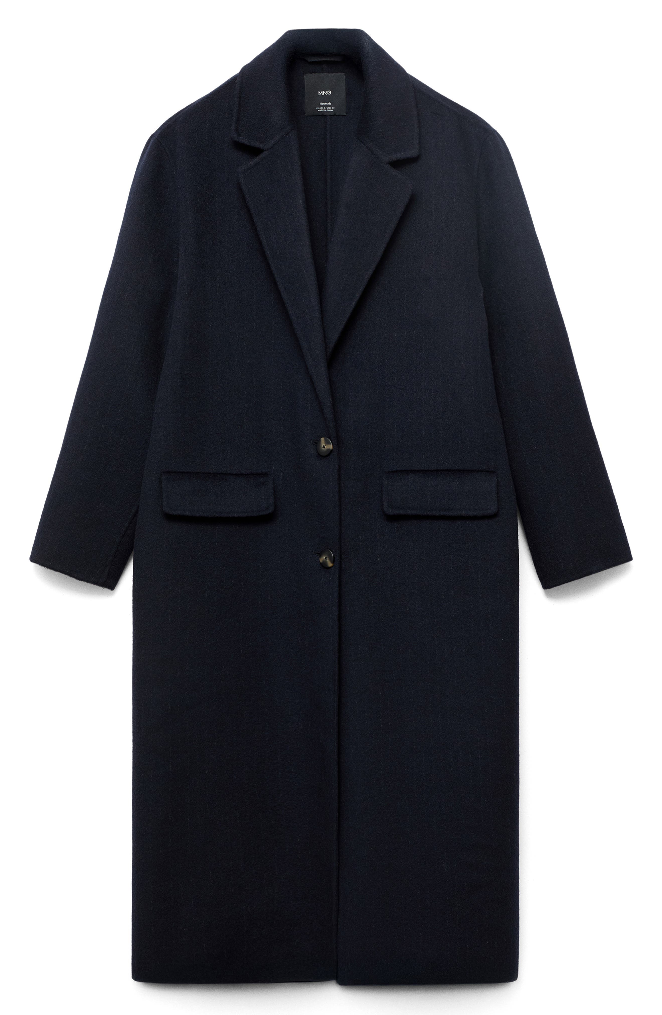 MANGO Wool Blend Overcoat