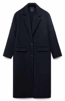 MANGO Wool Blend Overcoat
