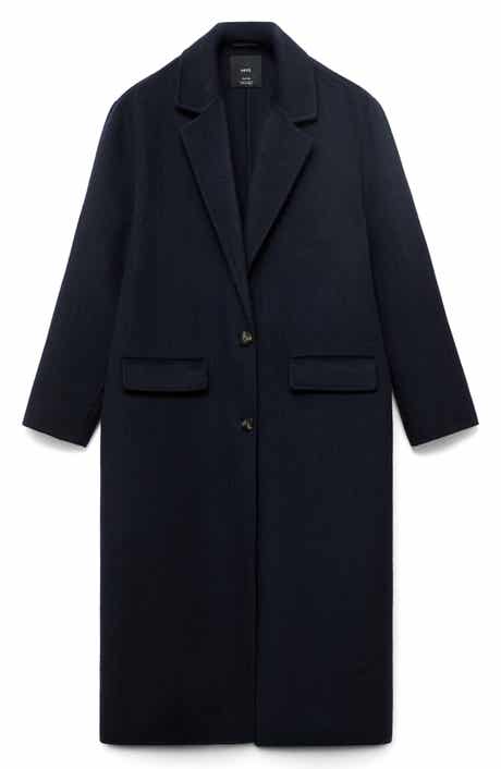 MANGO Wool Blend Overcoat