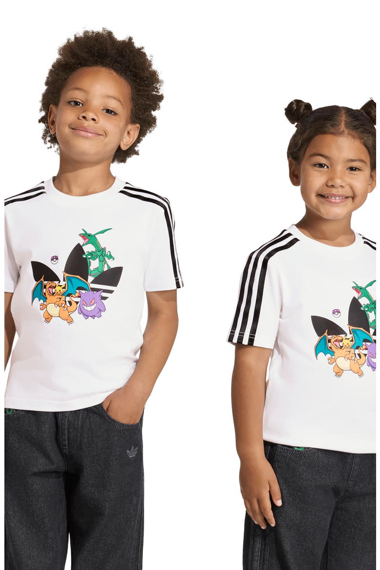 x Pokémon Kids' Cotton Graphic T-Shirt, Alternate, color, WHITE