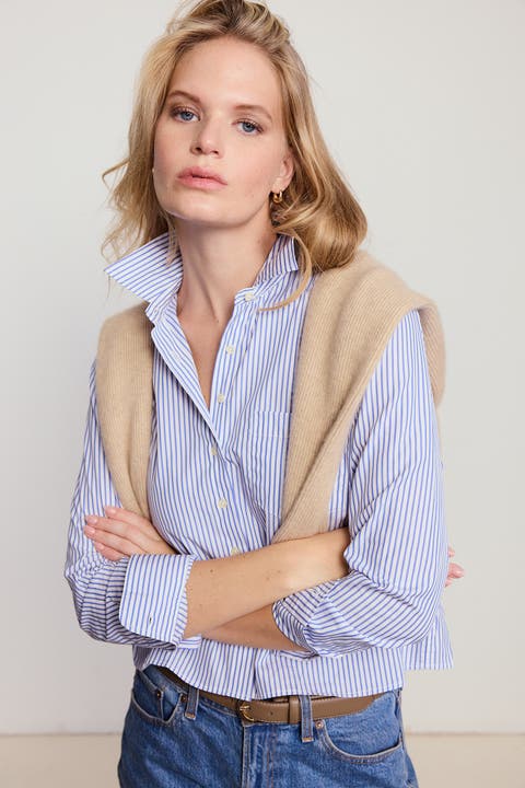The Long Sleeve Boxy Crop Shirt