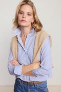 The Shirt by Rochelle Behrens The Long Sleeve Boxy Crop Shirt