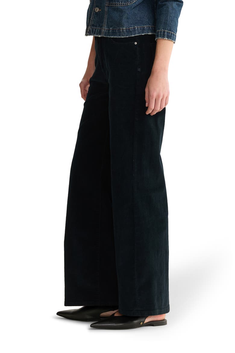 NCE High Waist Wide Leg Corduroy Jeans, Alternate, color, KNIGHT