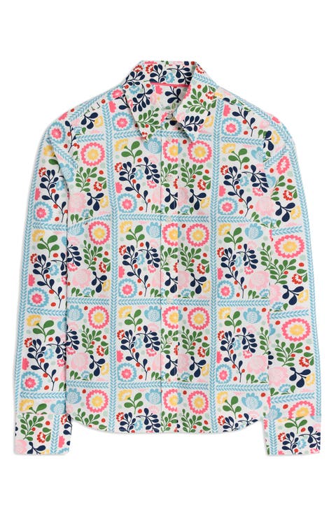Sienna Floral Cotton Button-Up Shirt