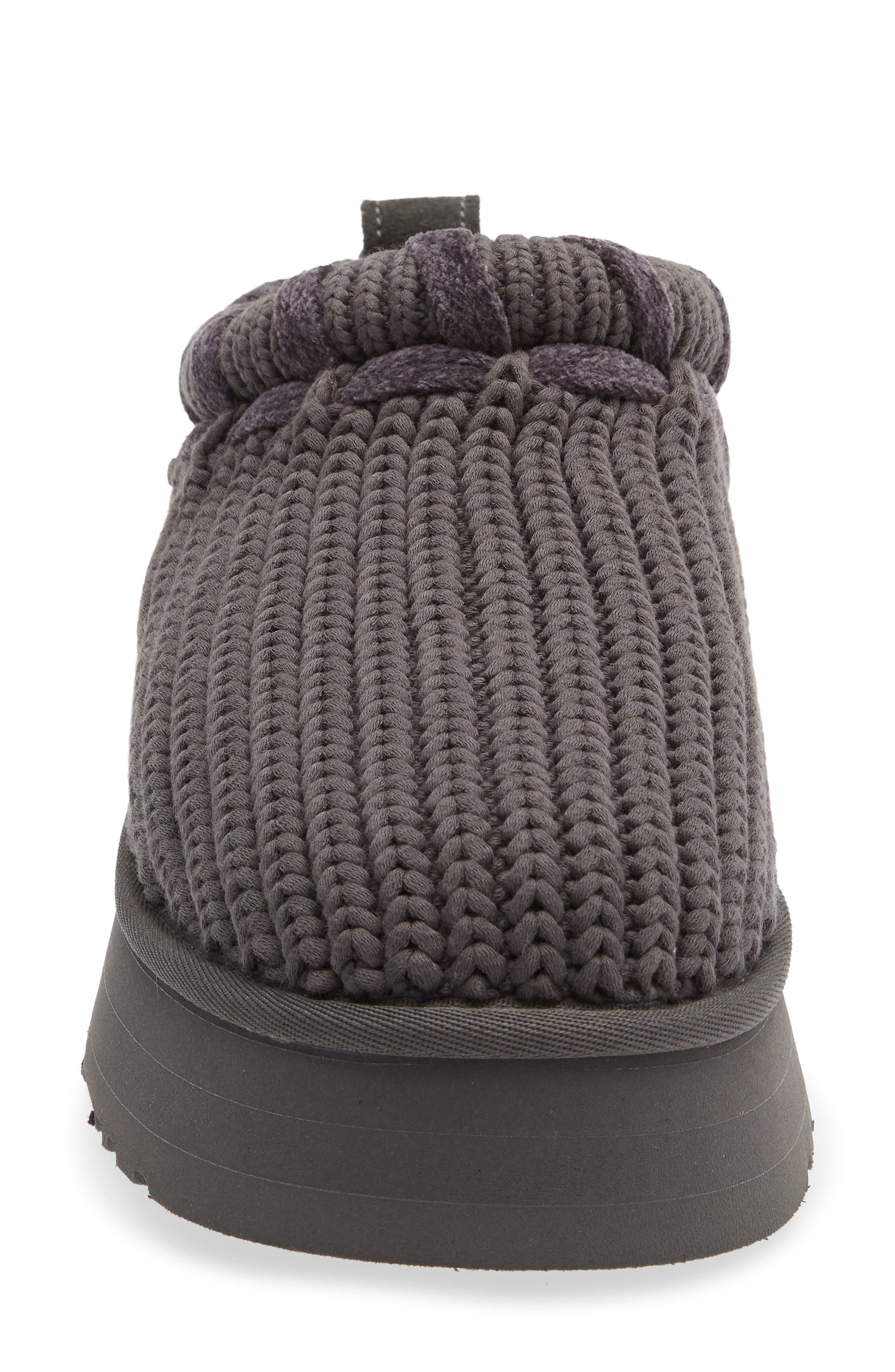 Tazz Whipstitch Knit Slipper, Alternate, color, CHARCOAL