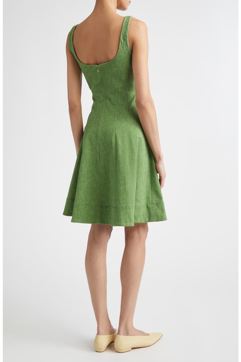 Stretch Denim Princess Seam Dress, Alternate, color, CACTUS