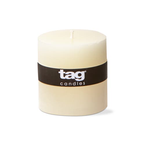 Tag Chapel Ivory Pillar Candles Unscented Drip-free Set Of 6 In Neutral