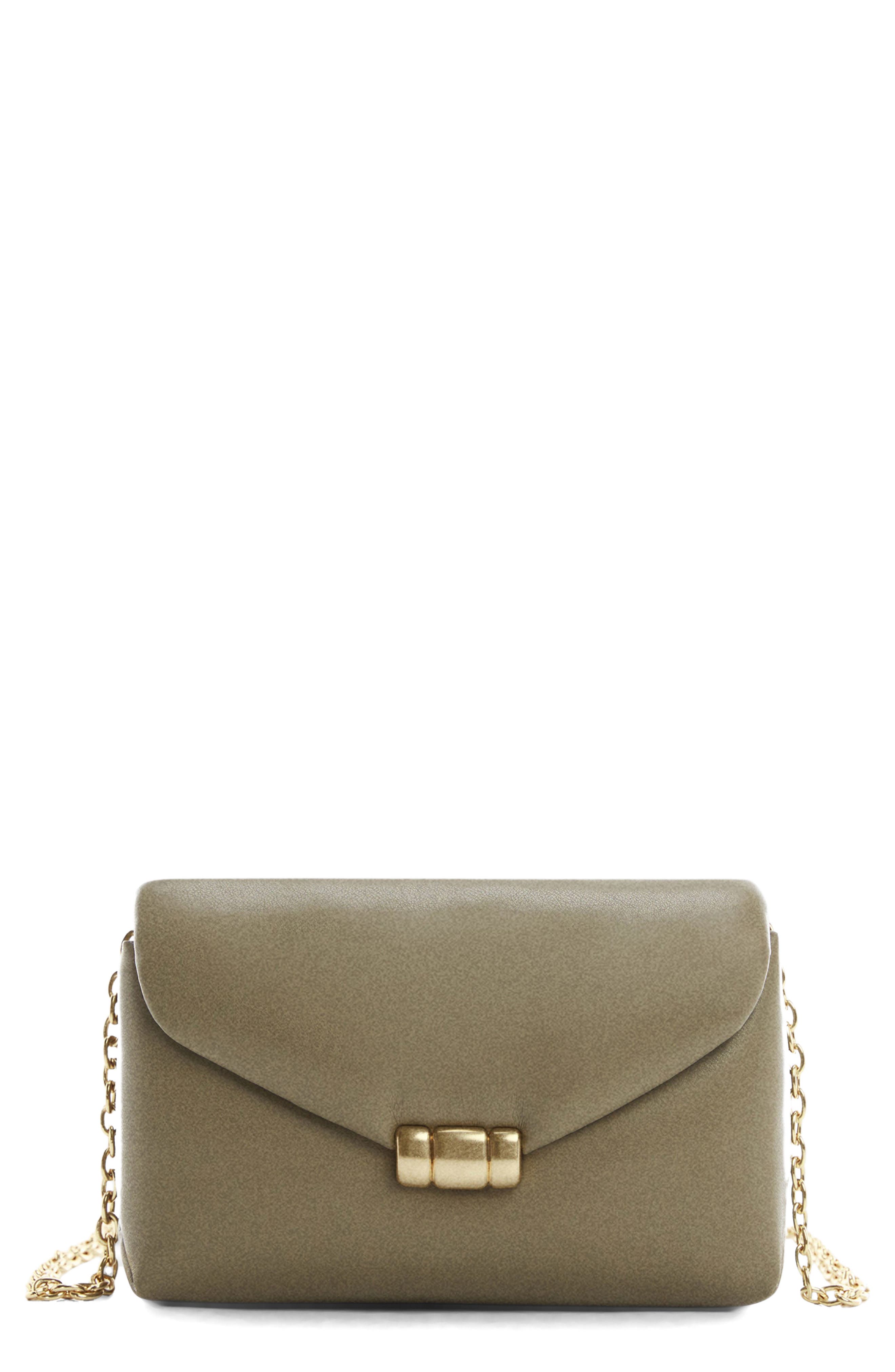 MANGO Envelope Faux Leather Crossbody Bag, Main, color, 