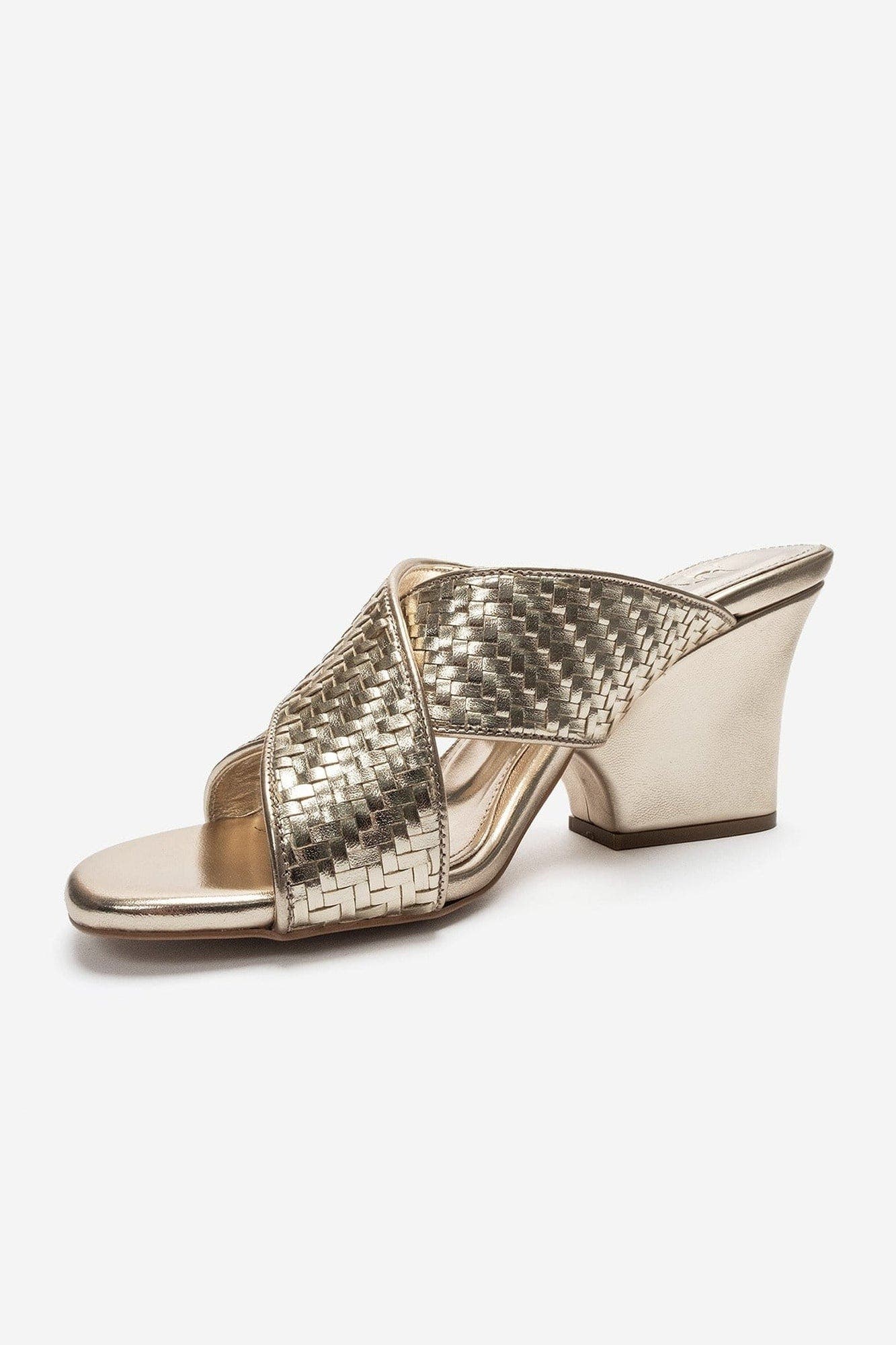 Lavean Cross Strap Wedge Sandal, Alternate, color, Gold