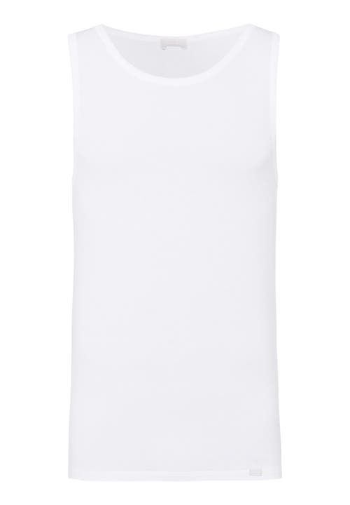 Hanro Natural Function Tencel™ And Cotton Tank Top In White