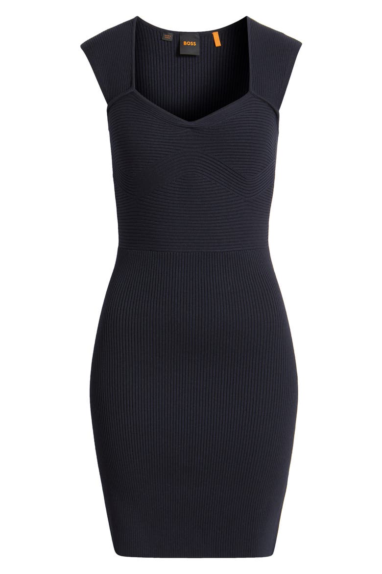 Forberts Rib Body-Con Dress, Alternate, color, DK BU