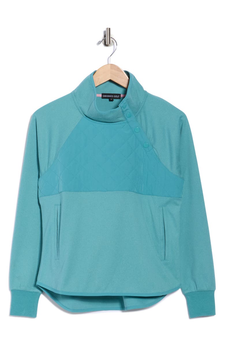 Swannies Ellis Colorblock Pullover, Alternate, color, Pacific