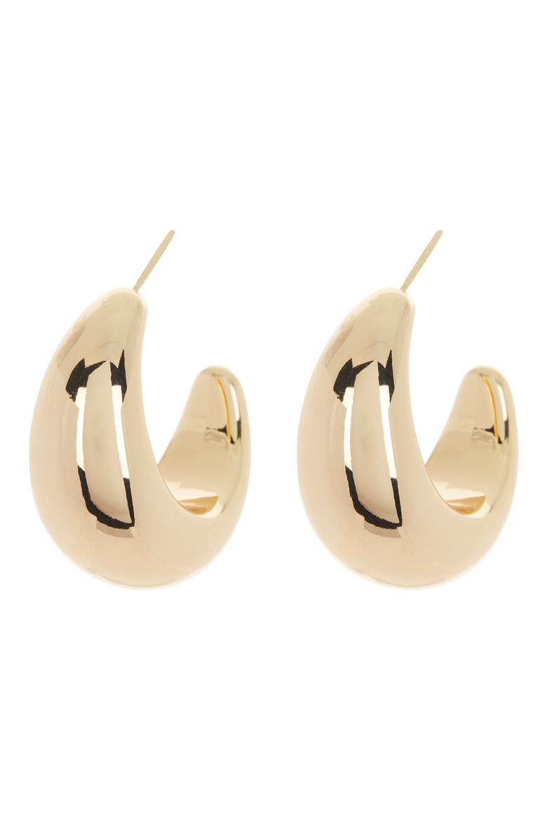 Eclipse Hoop Earrings, Main, color, GOLD