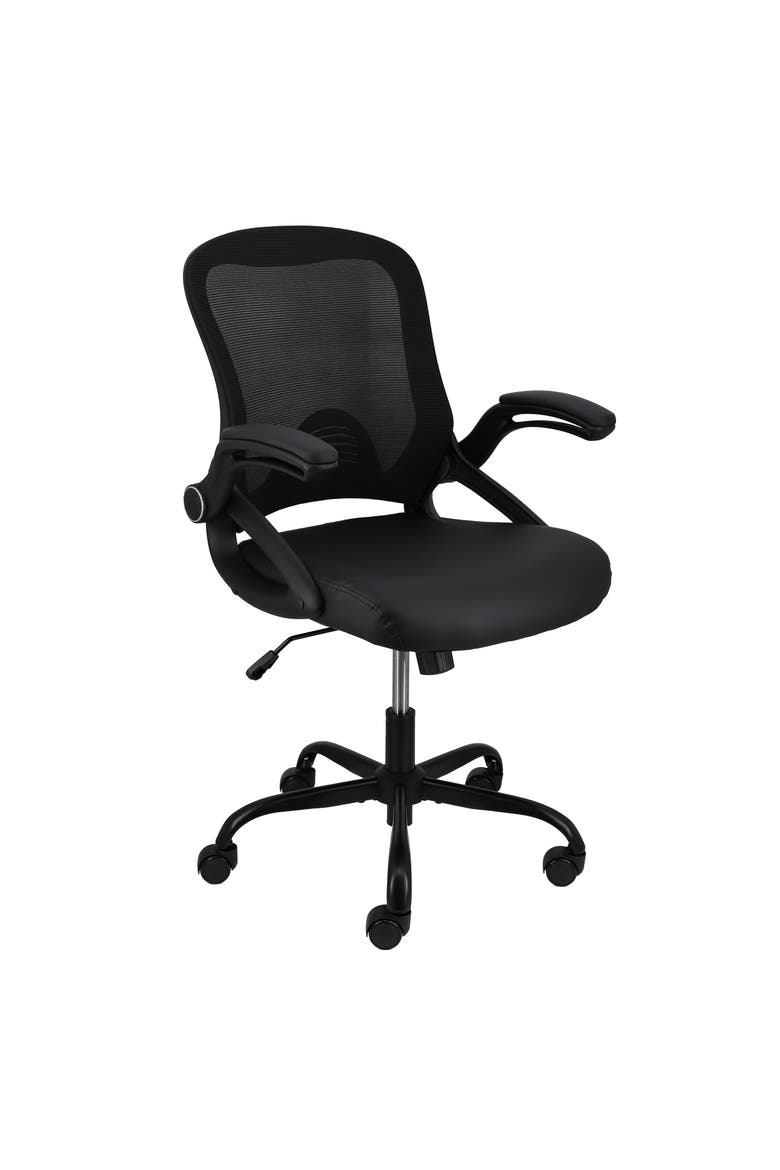 Mid Back Adjustable Office Chair, Main, color, Black