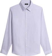 Theory Irving Solid Linen Button-Up Shirt