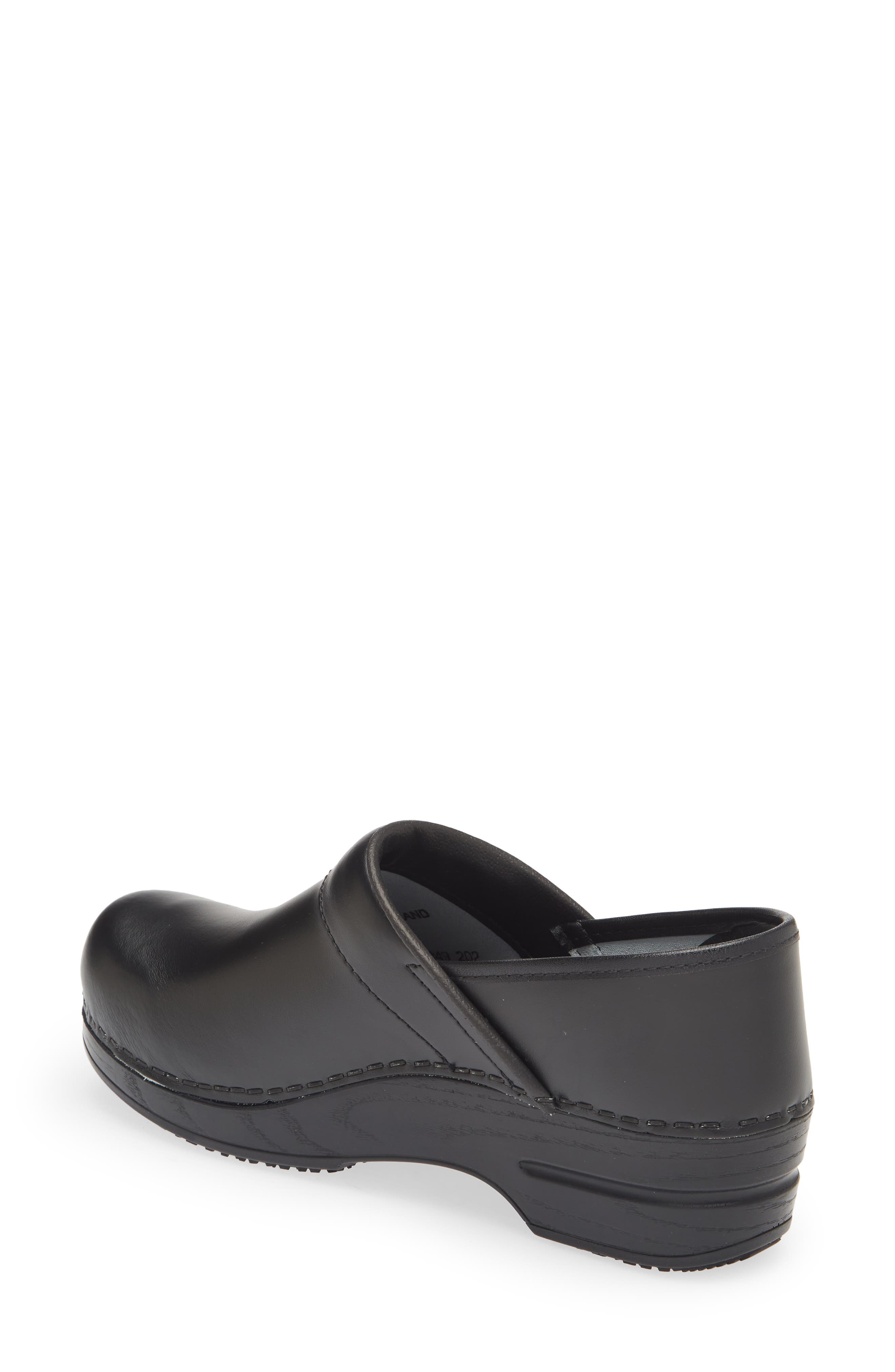 Sanita Aubrey Leather Clog, Alternate, color, Black 002