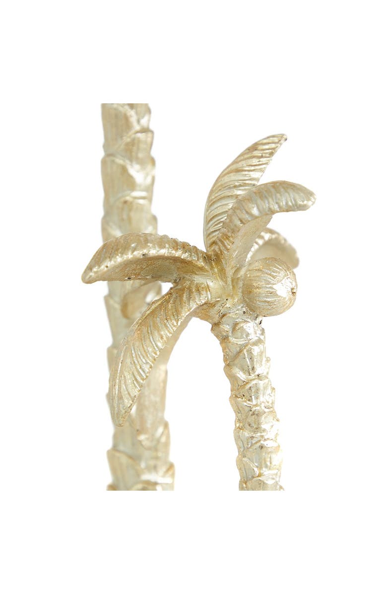 WILLOW ROW Palm Tree SculpturePolyresinGold, Alternate, color, Gold