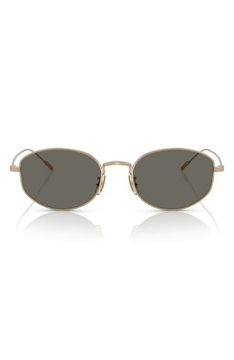 51mm Oval Sunglasses