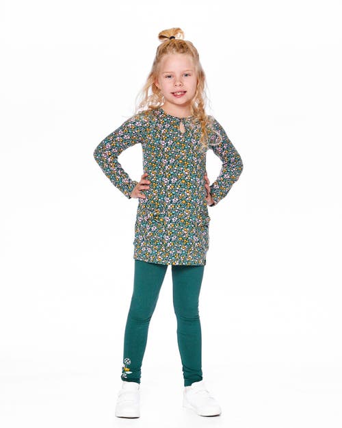 Deux Par Deux Jersey Tunic With Floral In Multi