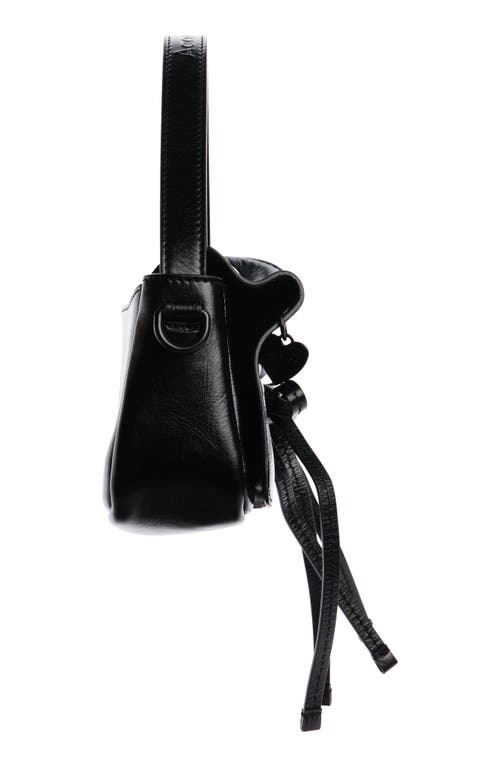 Acne Studios Women Mircro Multipocket Grained Leather Shoulder Bag In Black