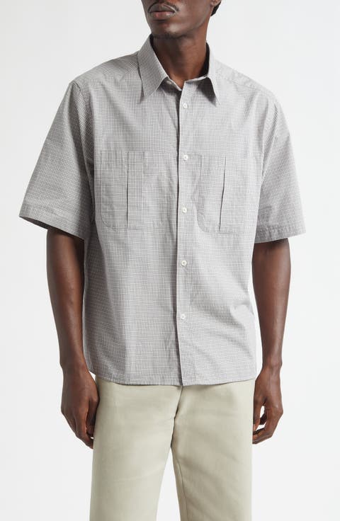 Painters Short Sleeve Organic Cotton Button-Up Shirt