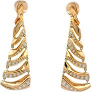 Hueb Dunas 18K Gold & Diamond Spiral Drop Earrings