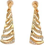 Hueb Dunas 18K Gold & Diamond Spiral Drop Earrings