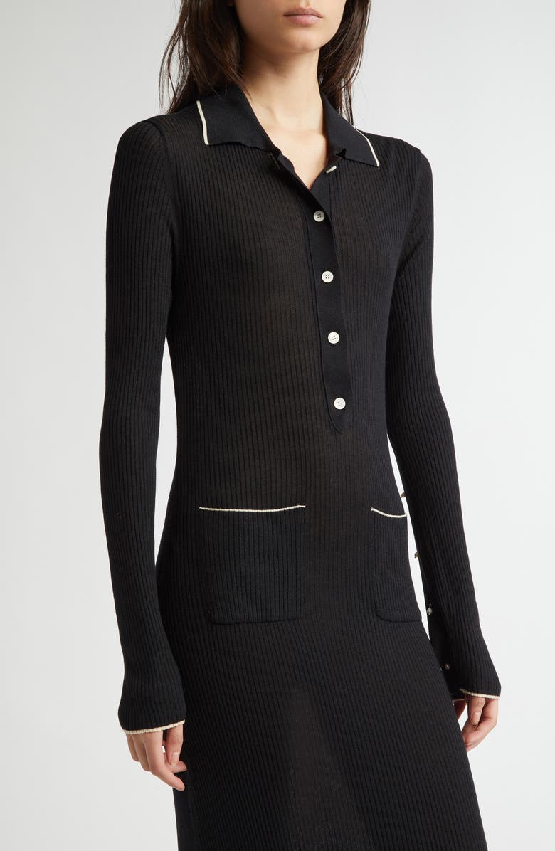 EENK Long Sleeve Rib Maxi Sweater Dress, Alternate, color, 