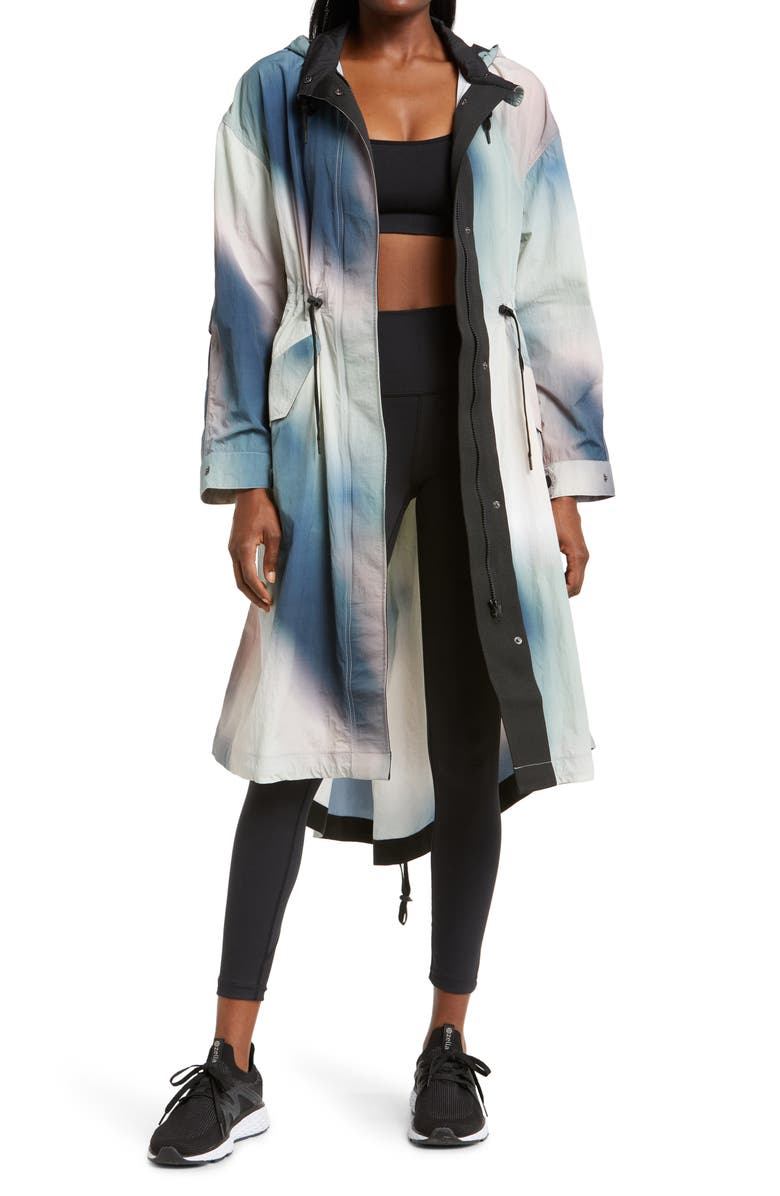 Sweaty Betty Jet Longline Nylon Coat, Main, color, 