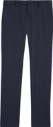 ZEGNA Flat Front Stretch Cotton Gabardine Trousers
