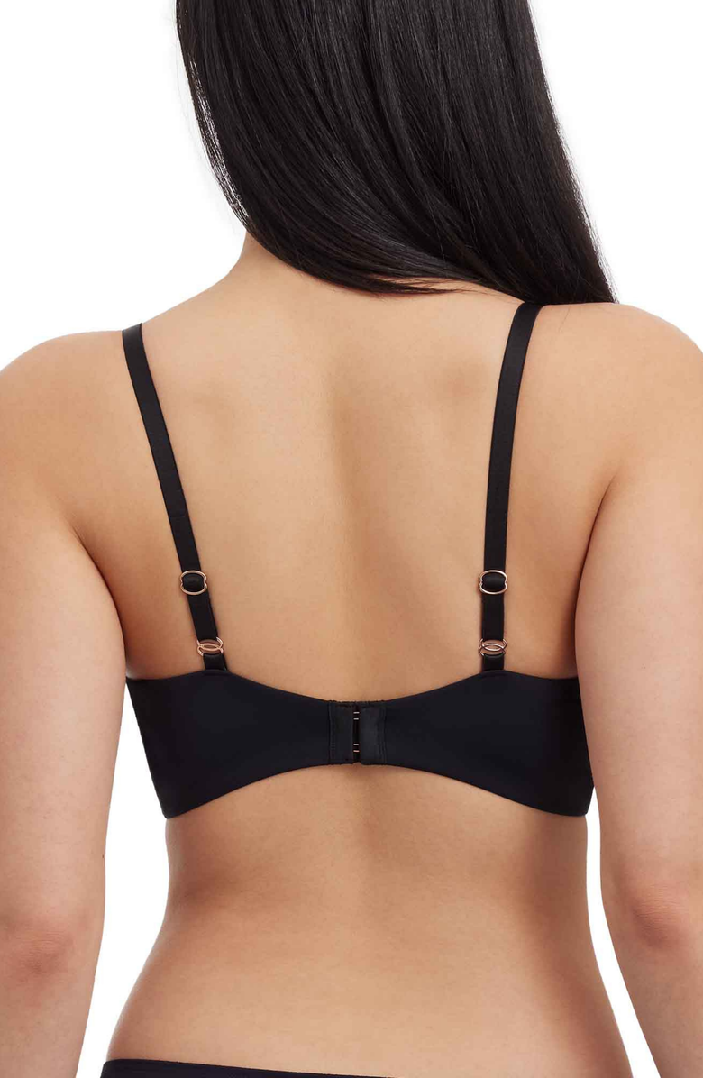 Skarlett Blue Amour Full Coverage Unlined Back Smoothing Bra, Alternate, color, Black