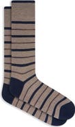 Bugatchi Stripe Mercerized Cotton Blend Dress Socks