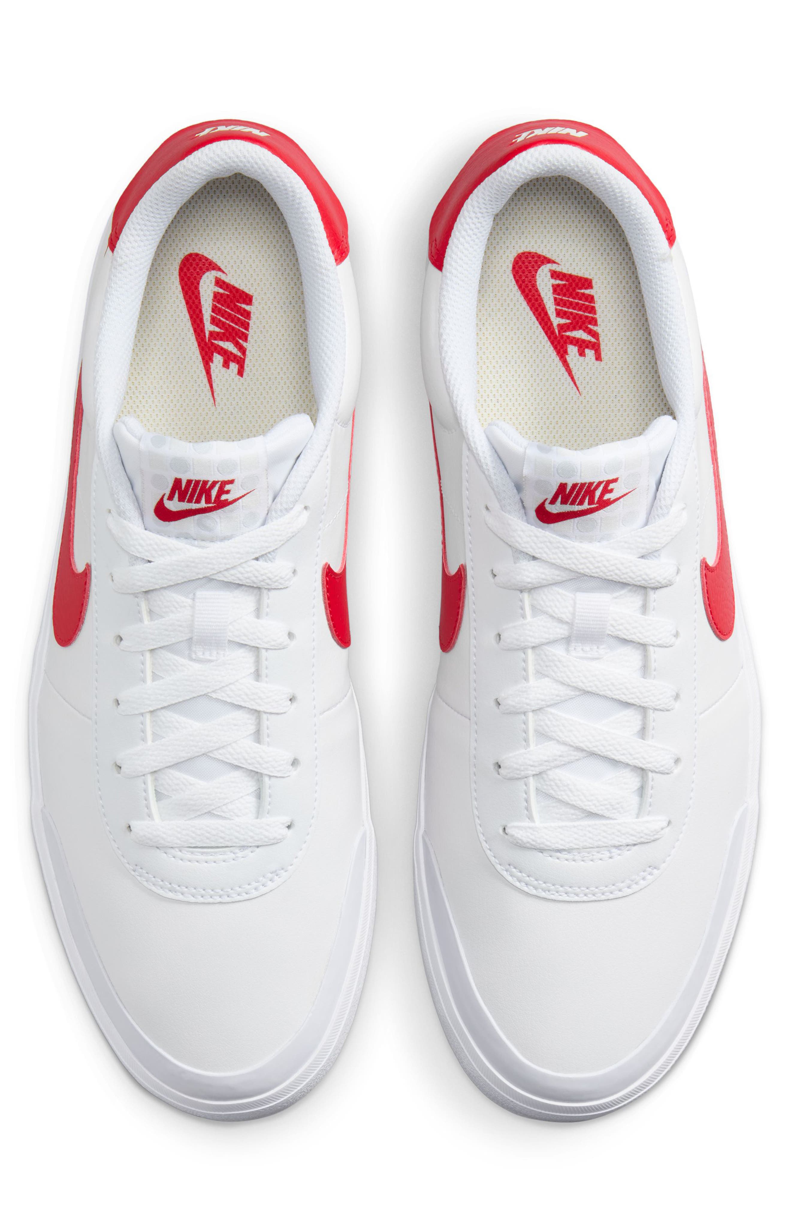 Nike Court Shot Low Top Sneaker, Alternate, color, White/ University Red