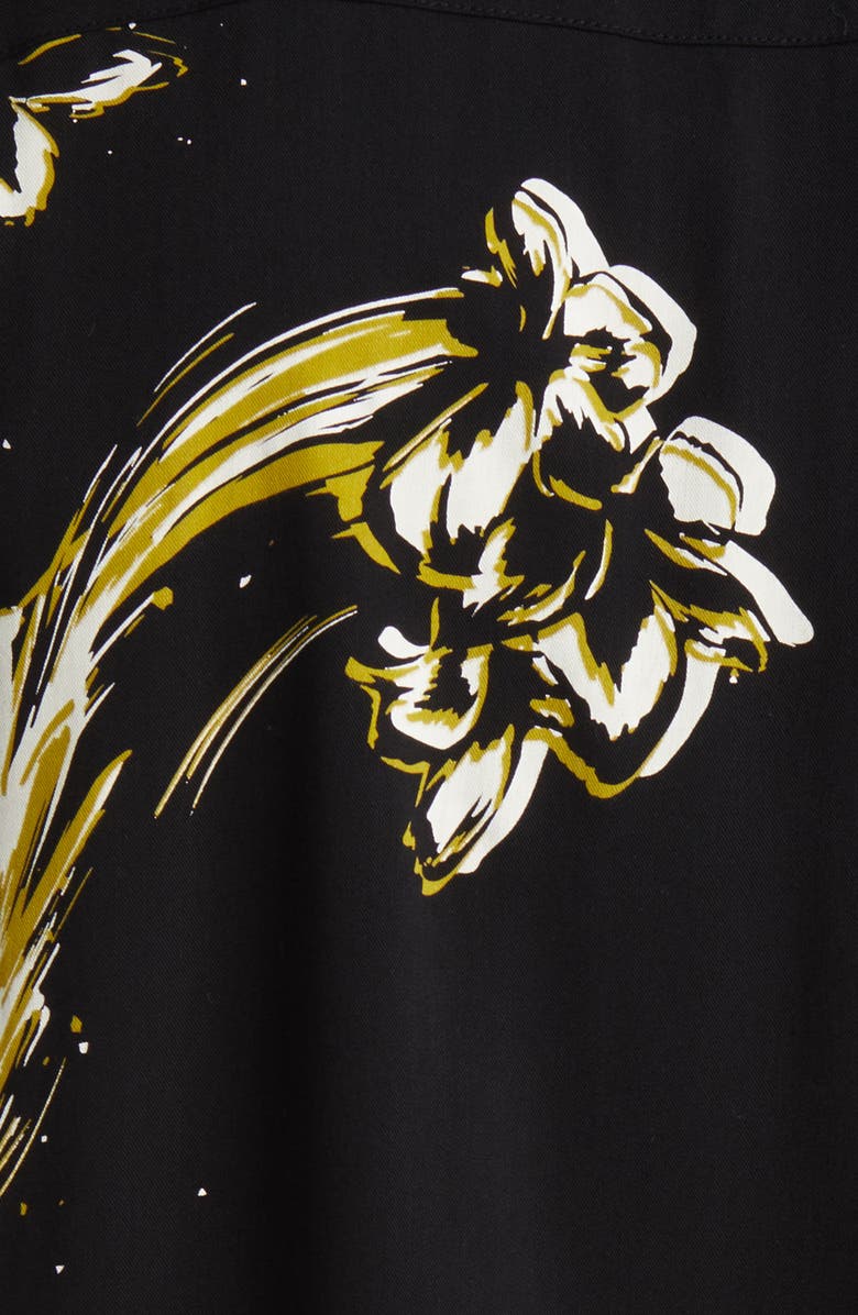 rag & bone Avery Notched Collar Short Sleeve Button-Up Shirt, Alternate, color, 