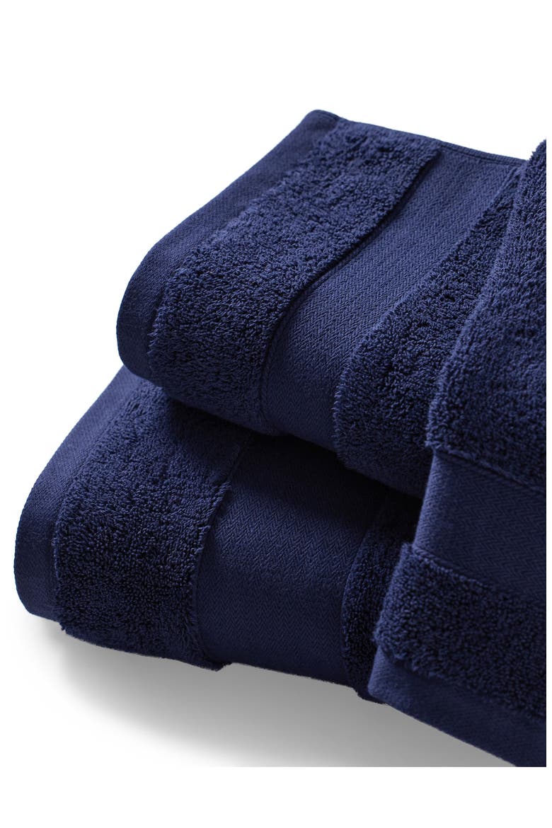 Watson Cotton Terry Cloth Hand Towel, Alternate, color, NAVY
