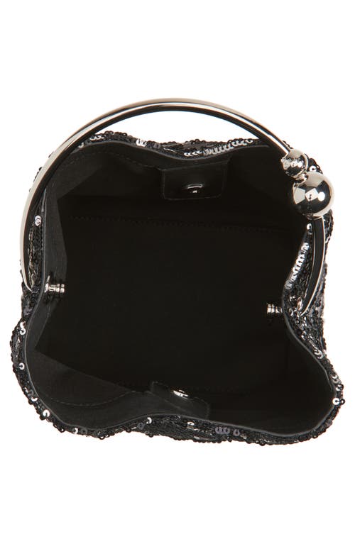 Strathberry The Circus Sequin Bucket Bag In Black