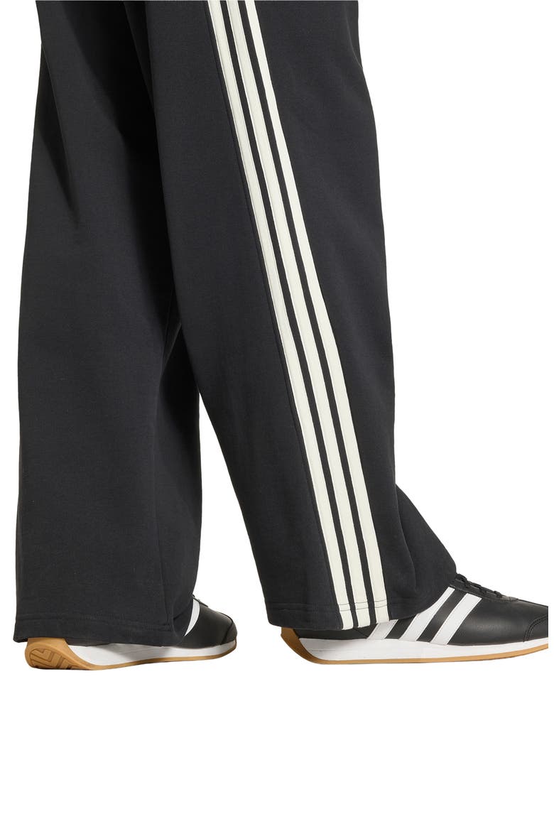Kit 3-Stripes Wide Leg Pants, Alternate, color, BLACK/ OFF WHITE