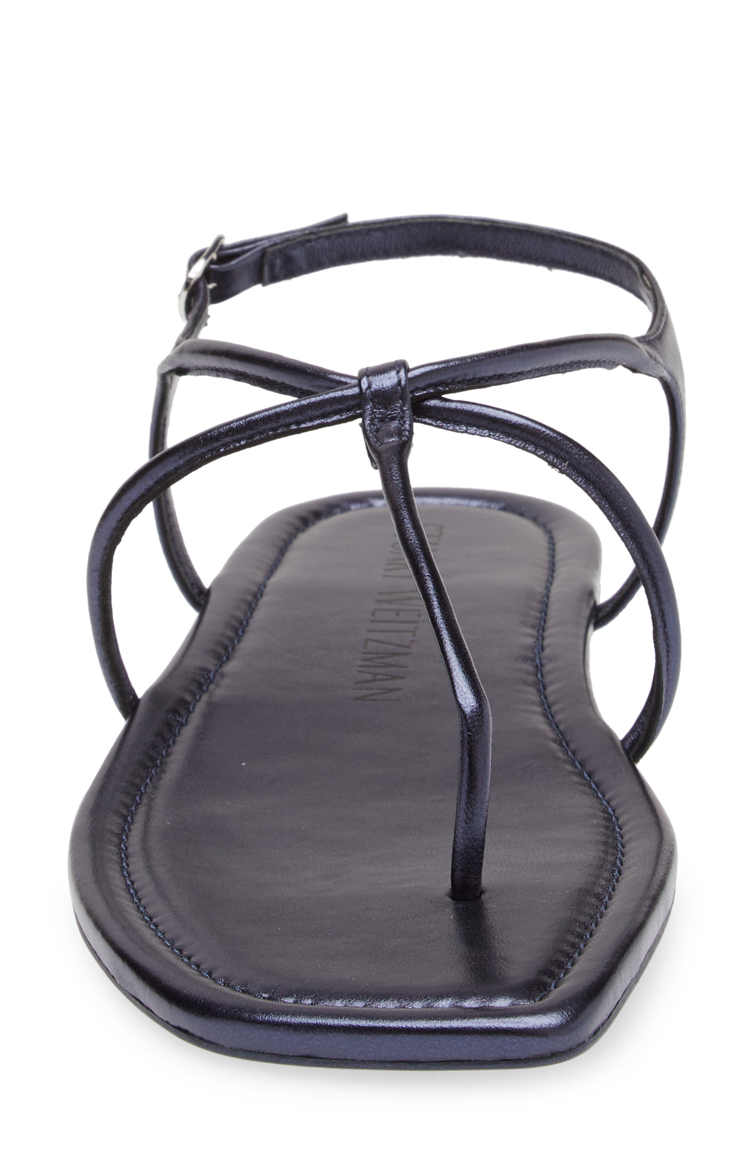 Stuart Weitzman Matilda Metallic Sandal, Alternate, color, Nice Blue