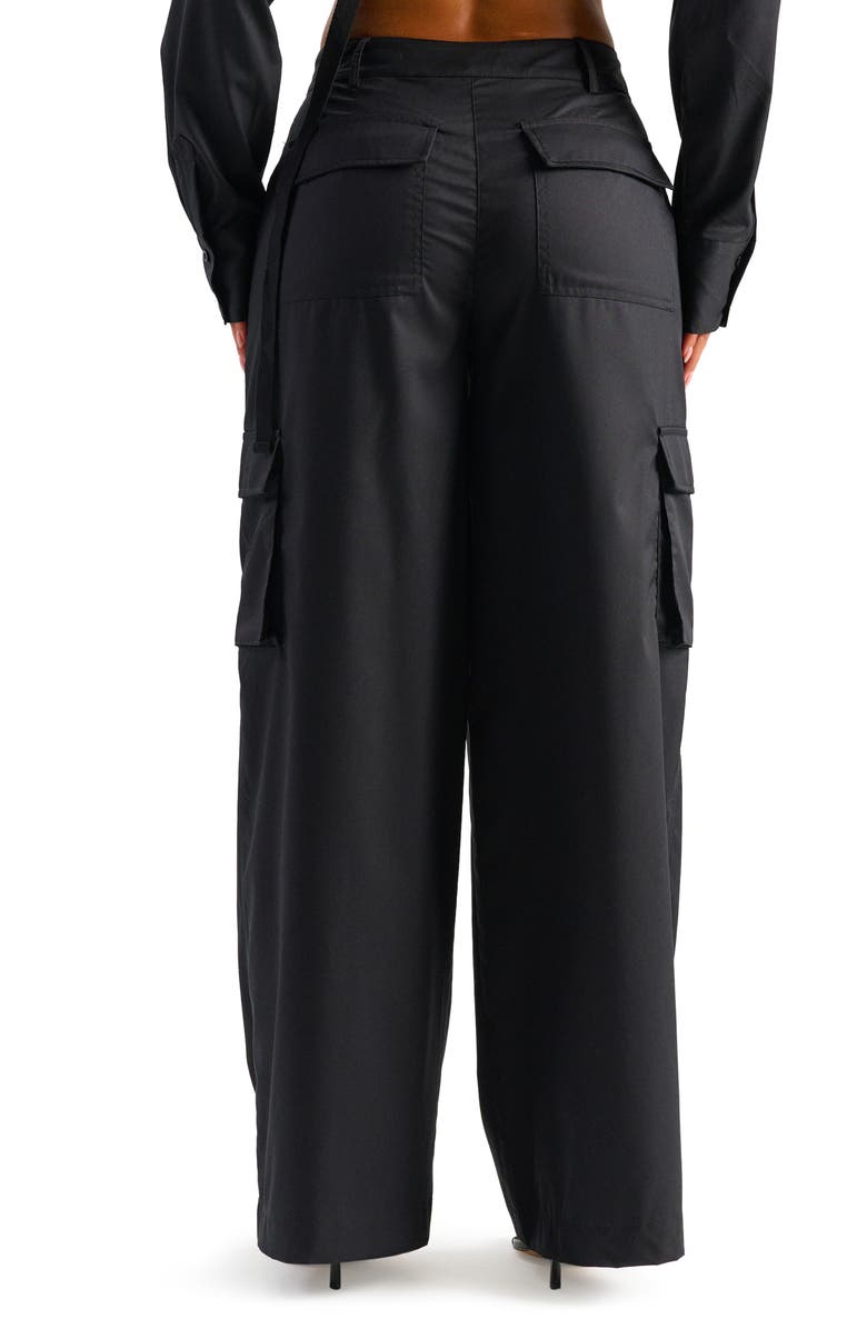 Naked Wardrobe Keep It Casual Wide Leg Cargo Pants, Alternate, color, 