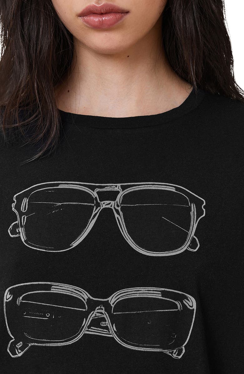 AllSaints Sunnies Brooke Cotton Graphic Tank, Alternate, color, 