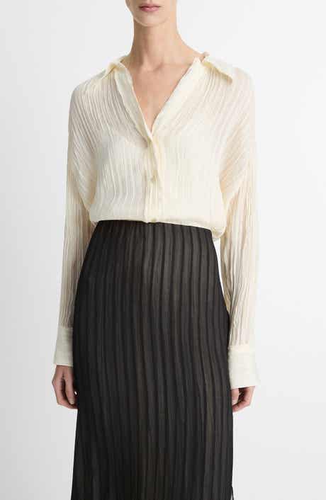 Vince Crushed Stripe Shirt