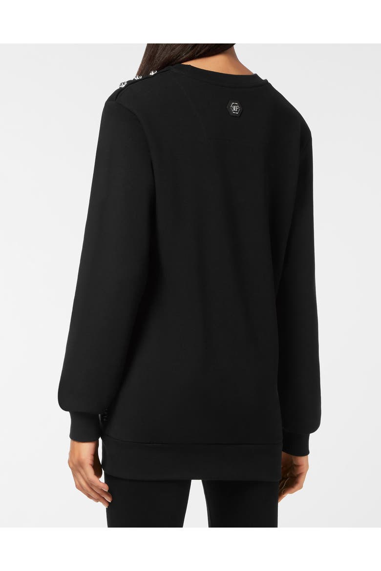Sweatshirt Skull Women, Alternate, color, black