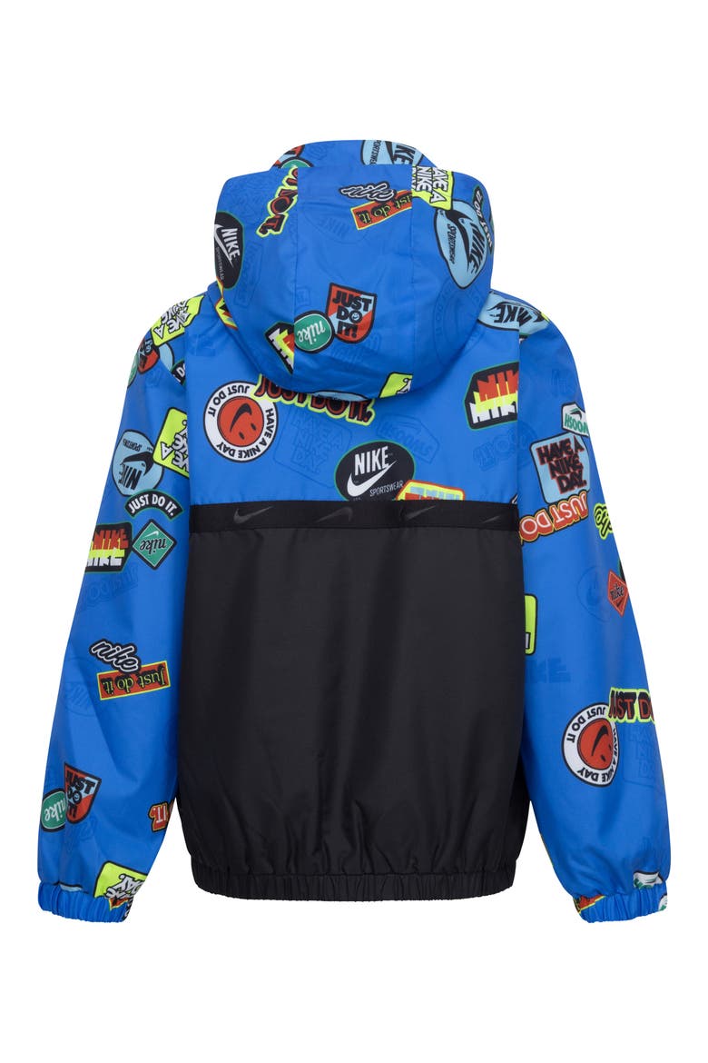 Kids' Half Zip Anorak, Alternate, color, LIGHT PHOTO BLUE