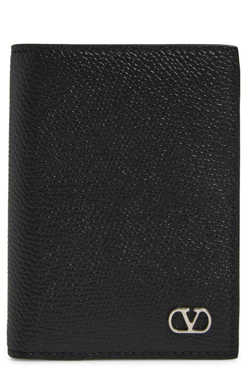 【関税&送料込】Valentino Garavani Black Leather Card Holder Valentino Garavani Rockstud leather card holder in black