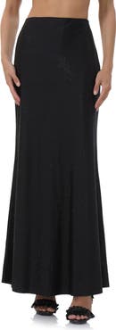AFRM Tegan Metal Stud Jersey Maxi Skirt